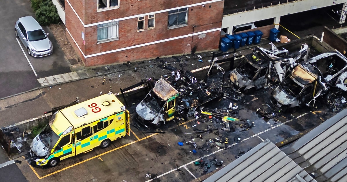 Jewish volunteer ambulances set on fire in London in apparent antisemitic attack