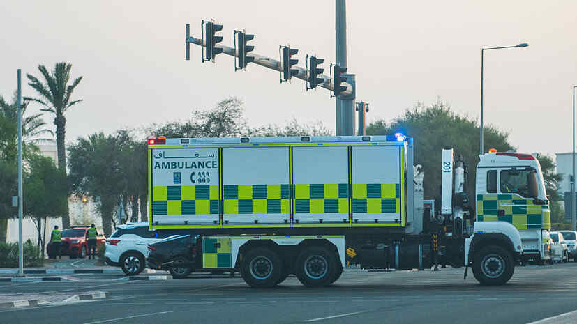 eight people injured in Qatar due to falling fragments of Iranian missiles