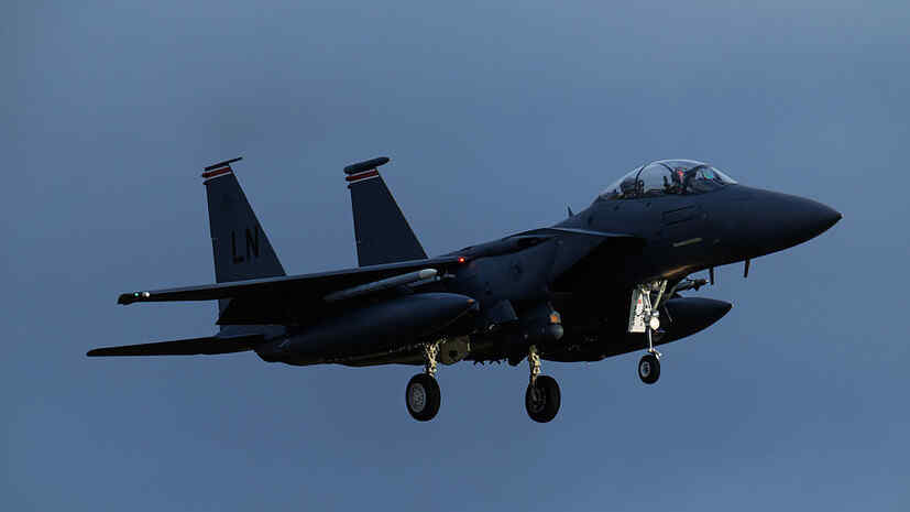 American F-15 fighter jet crashed in Kuwait