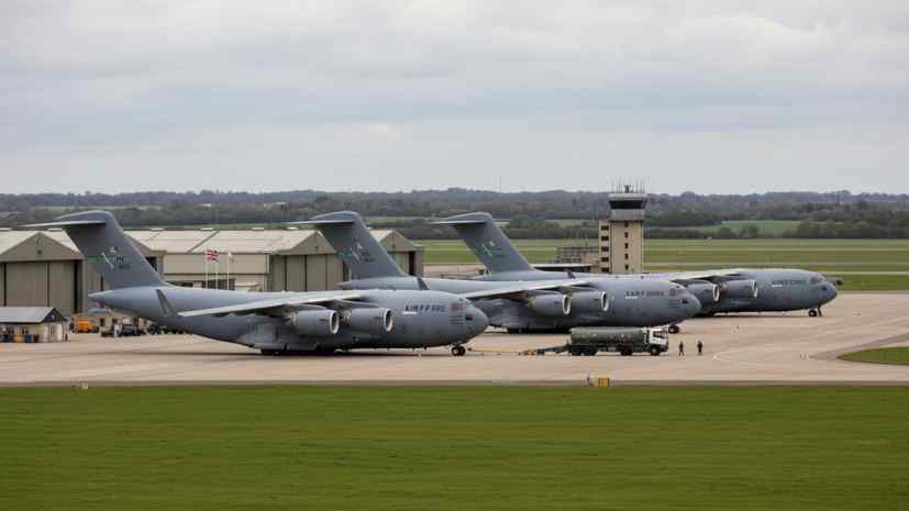 The United States has deployed two more military aircraft to the British base