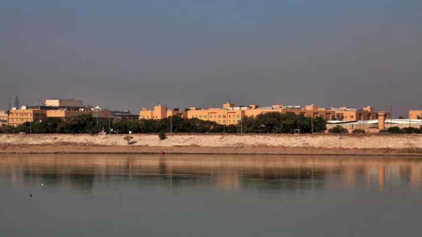 The American diplomatic support center in Baghdad has been hit