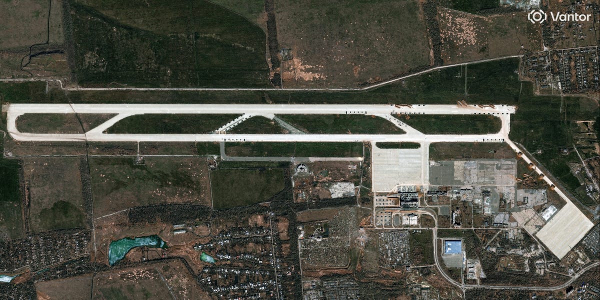 Satellite Images Show Russia Expanded New Front-Line Drone Base