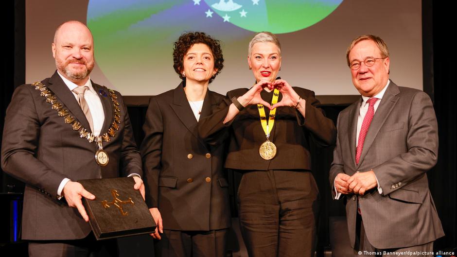 Belarus’ Kolesnikova receives Charlemagne Prize in Germany