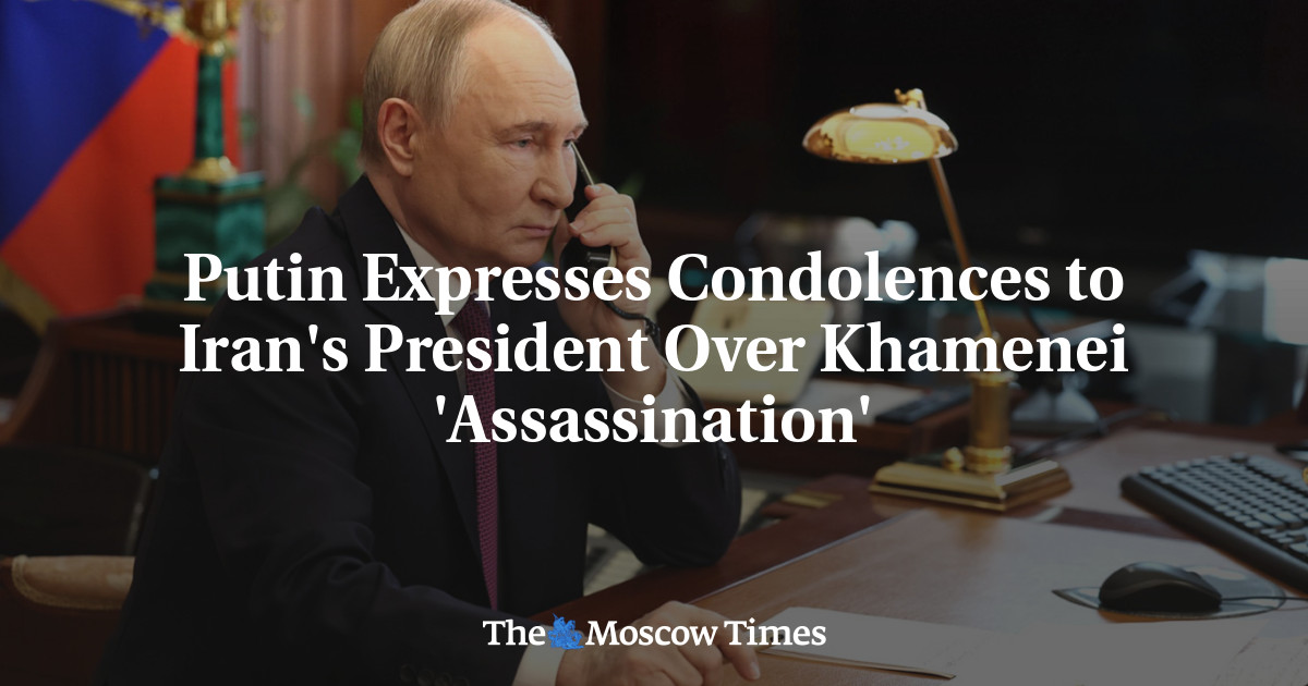 Putin Expresses Condolences to Iran’s President Over Khamenei ‘Cynical Assassination’