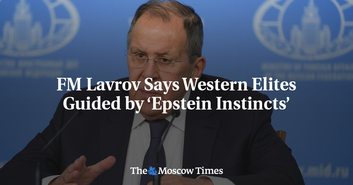 FM Lavrov Says Western Elites Guided by ‘Epstein Instincts’