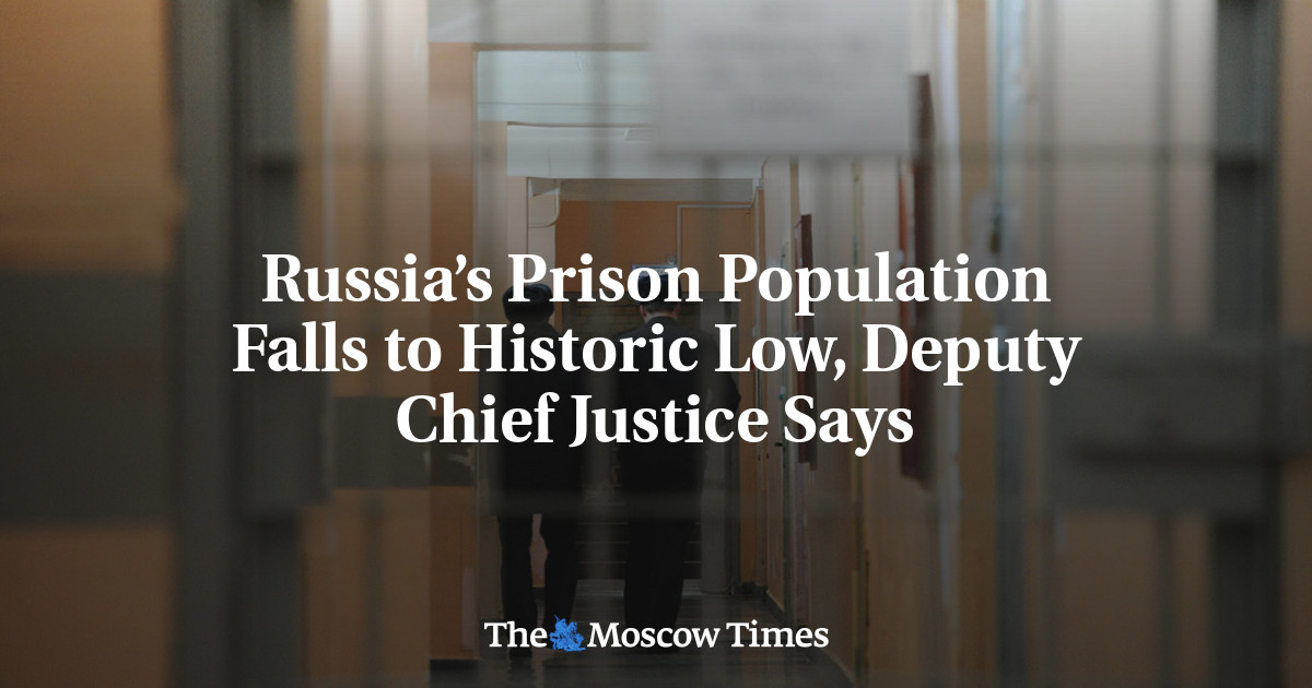 Russia’s Prison Population Falls to Historic Low, Deputy Chief Justice Says