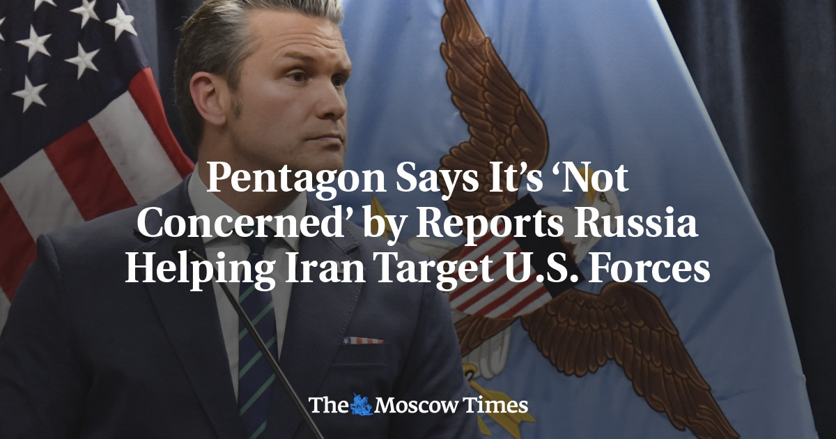 Pentagon Says It’s ‘Not Concerned’ by Reports Russia Helping Iran Target U.S. Forces
