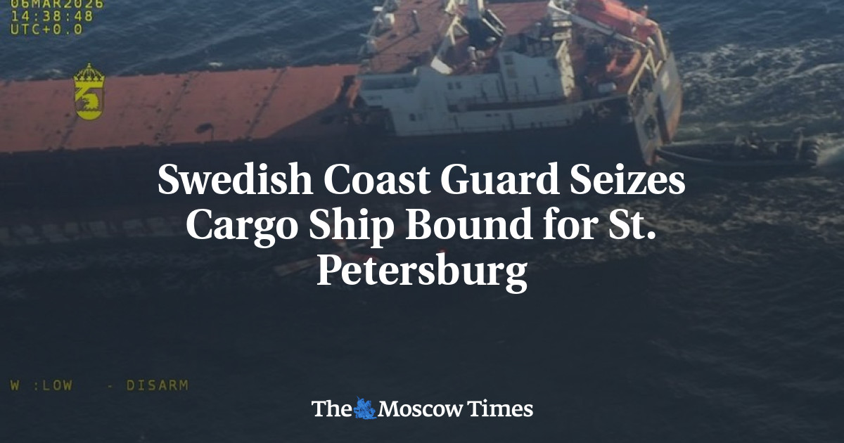 Swedish Coast Guard Seizes Cargo Ship Bound for St. Petersburg
