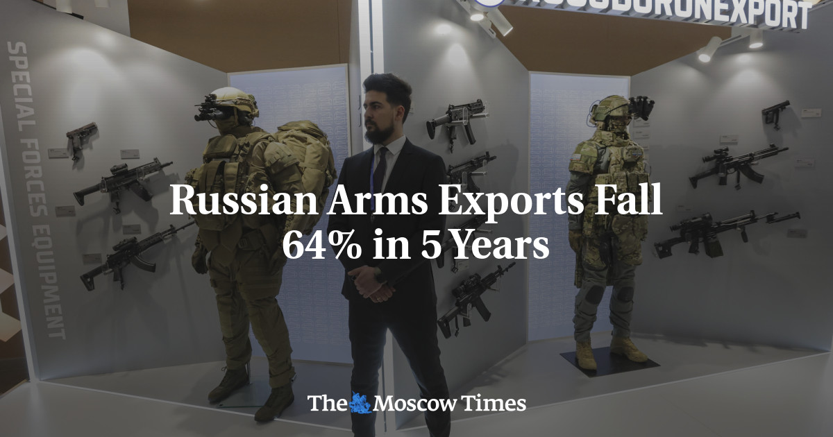 Russian Arms Exports Fall 64% in 5 Years