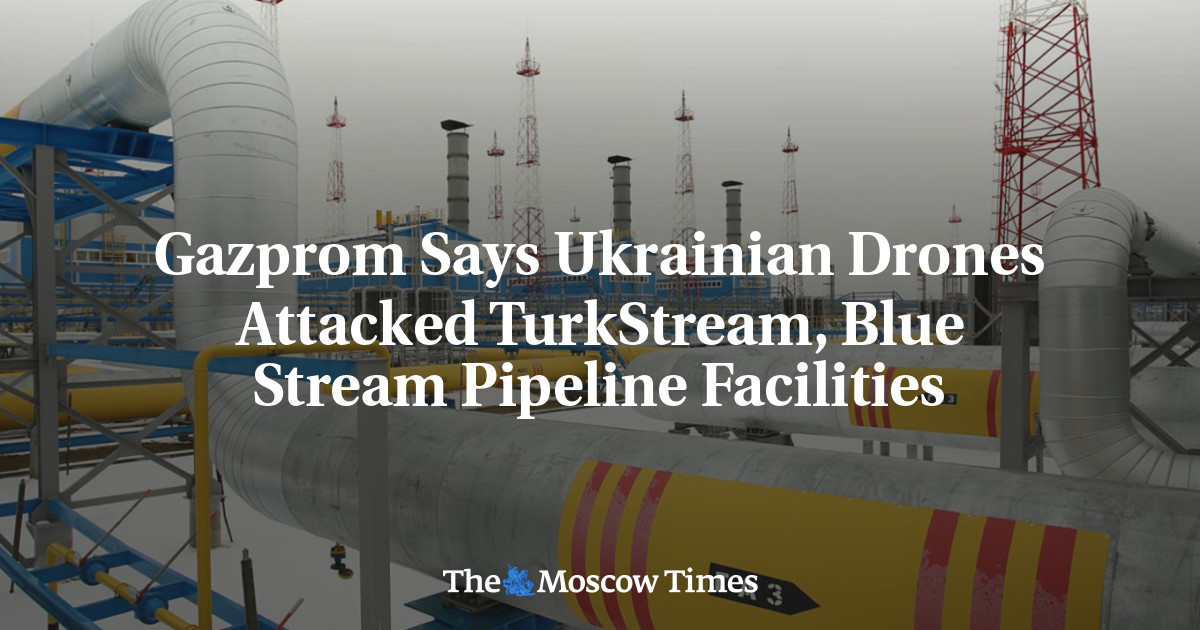 Gazprom Says Ukrainian Drones Attacked TurkStream, Blue Stream Pipeline Facilities