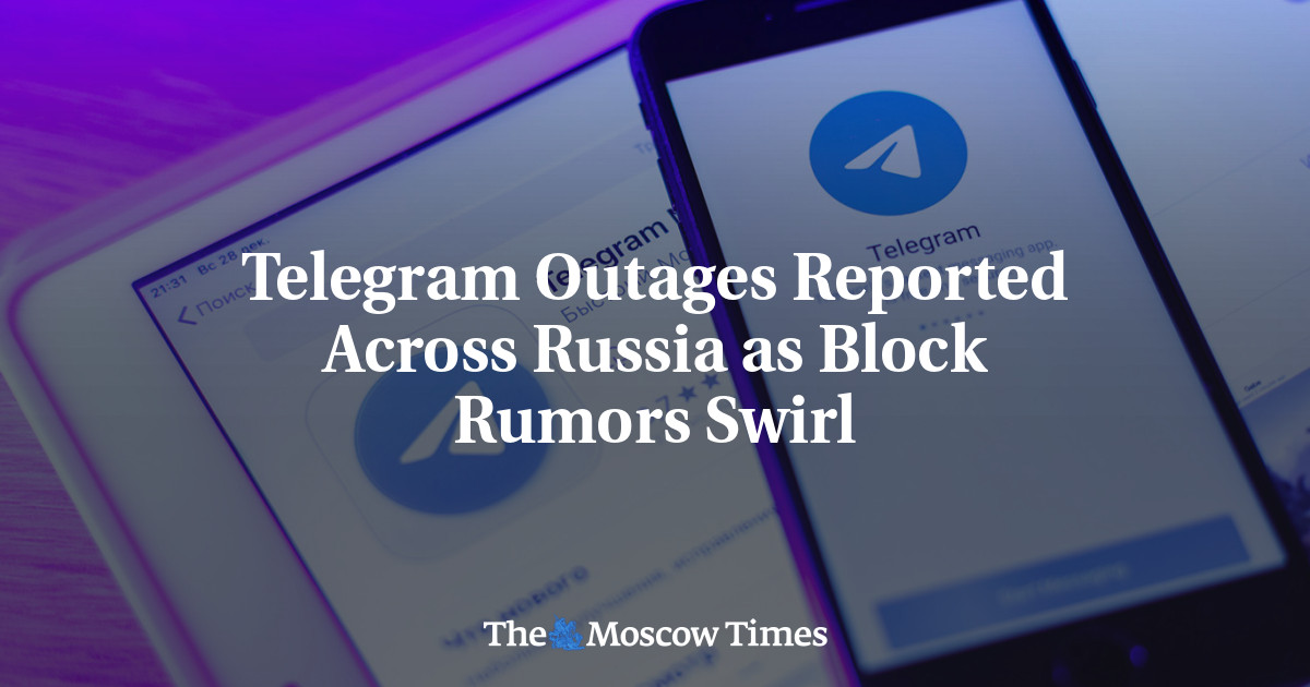 Telegram Outages Reported Across Russia as Block Rumors Swirl