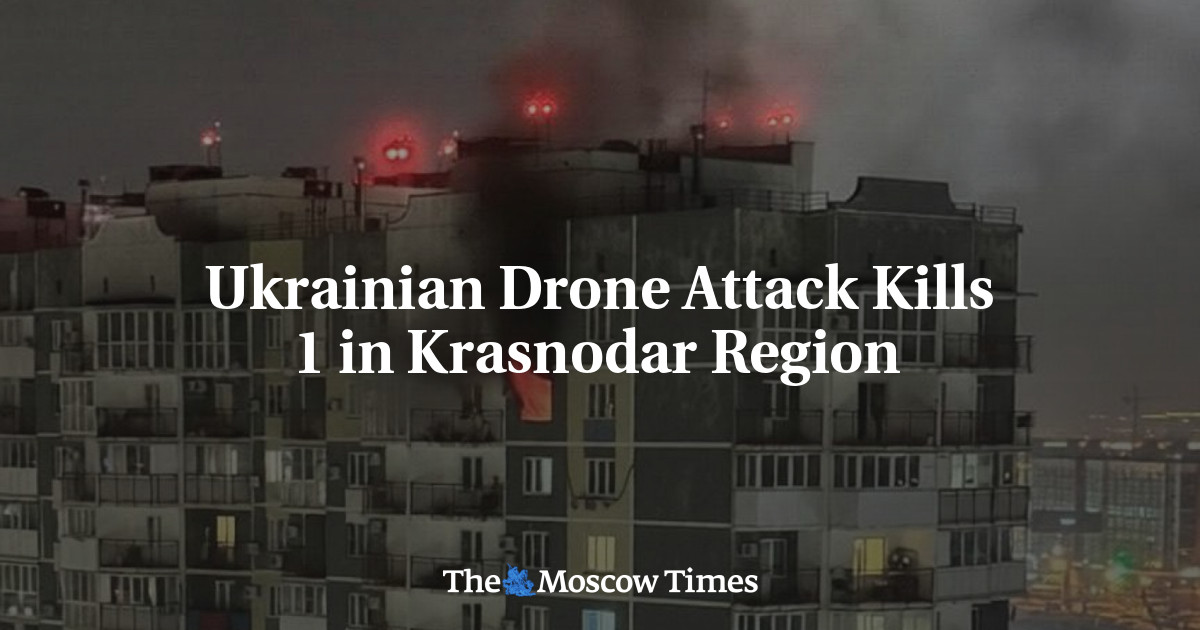 Ukrainian Drone Attack Kills 1 in Krasnodar Region