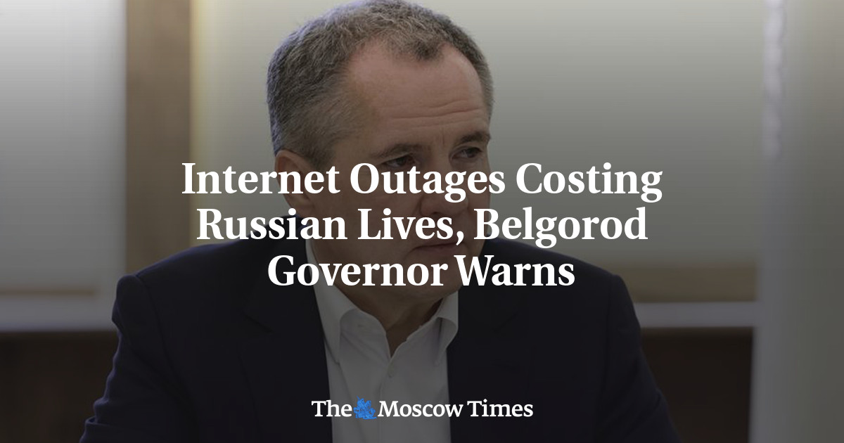 Internet Outages Costing Russian Lives, Belgorod Governor Warns