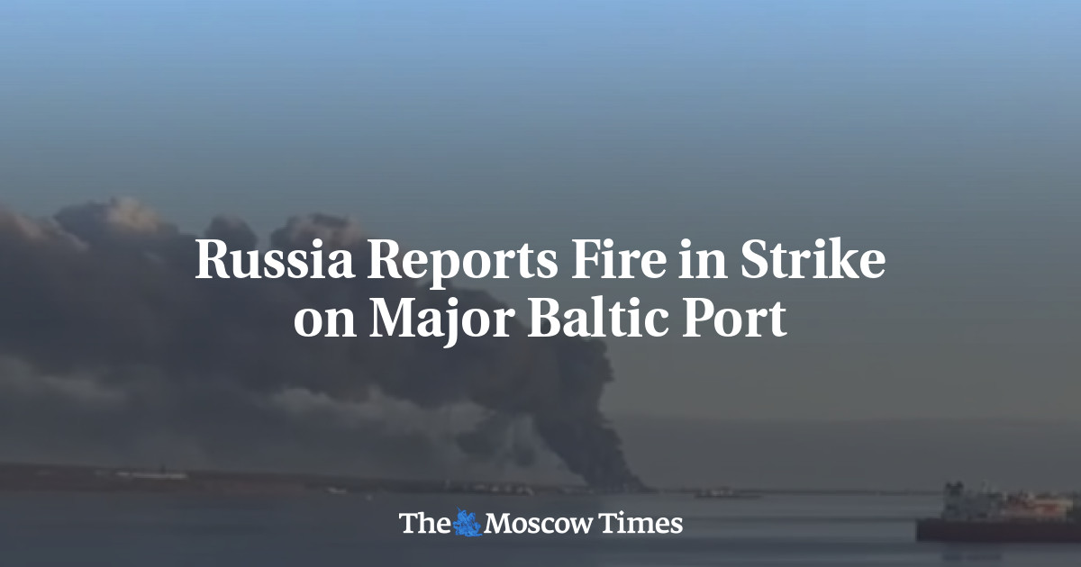 Fire Reported After Ukrainian Strike on Ust-Luga Port