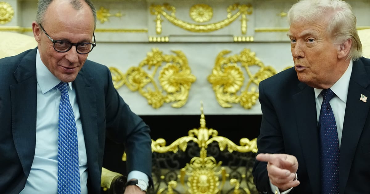 Germany’s Merz sits powerless as Trump attacks European allies in Oval Office – POLITICO