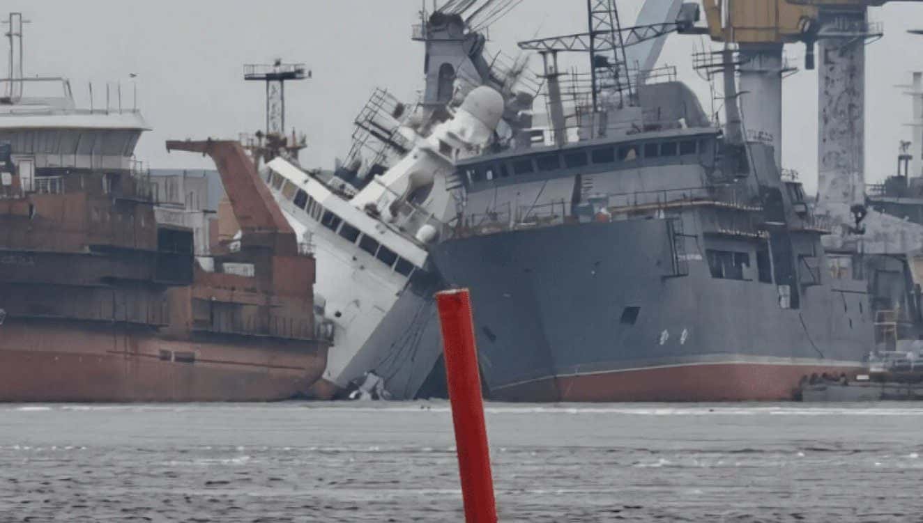 Ukraine strikes Russian Project 23550 Arctic patrol ship