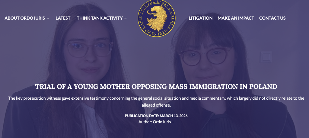 Trial Of A Young Mother Opposing Mass Immigration In Poland