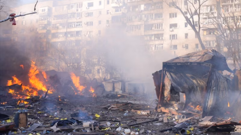 Russian Air Strikes Kill 5 In Ukraine, As Kyiv Pounds Oil Refinery In Krasnodar