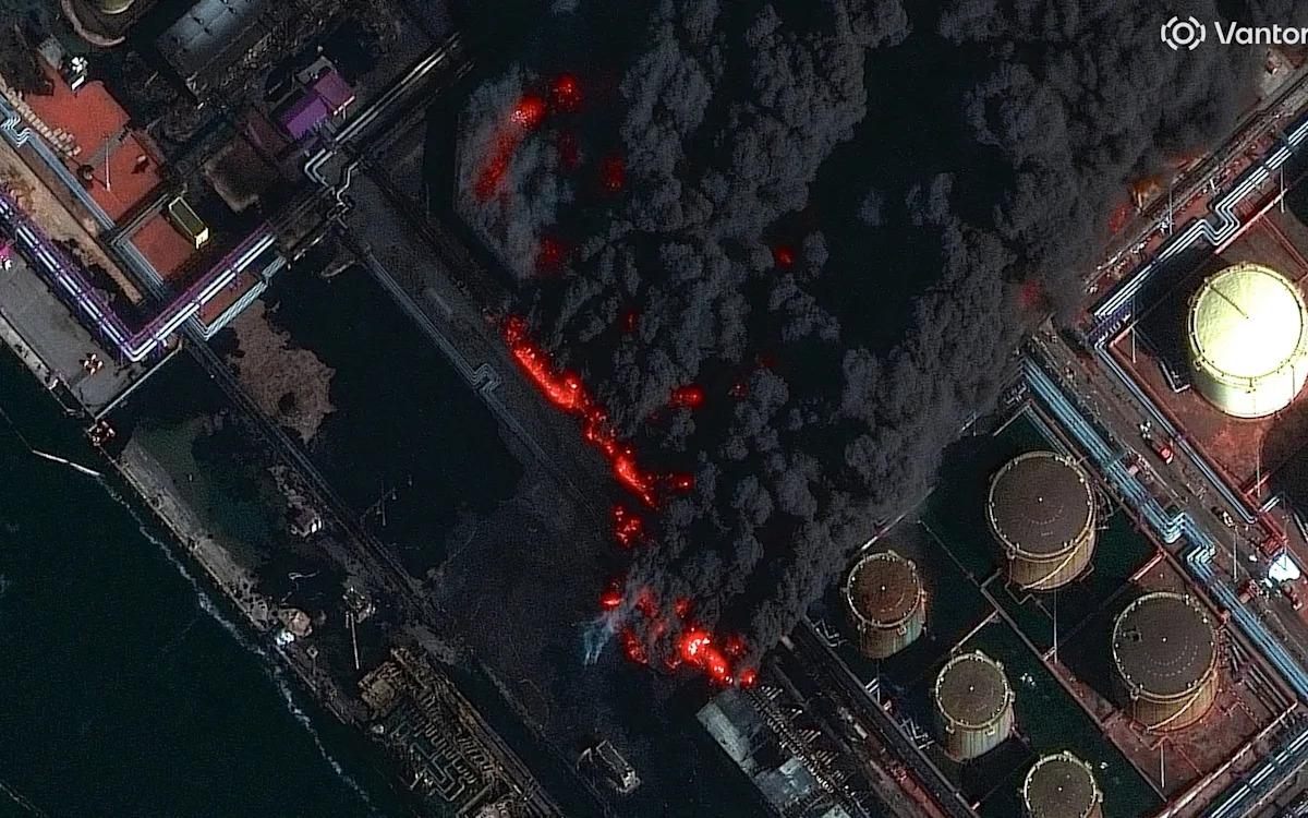 Damage at drone-hit Russian oil depot laid bare by satellite images