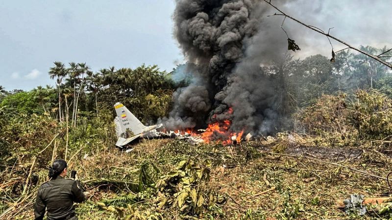 Colombian military plane carrying more than 100 personnel crashes on takeoff