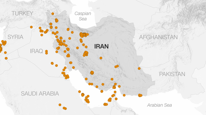 One week in: Visualizing the evolution of the US-Israeli war with Iran