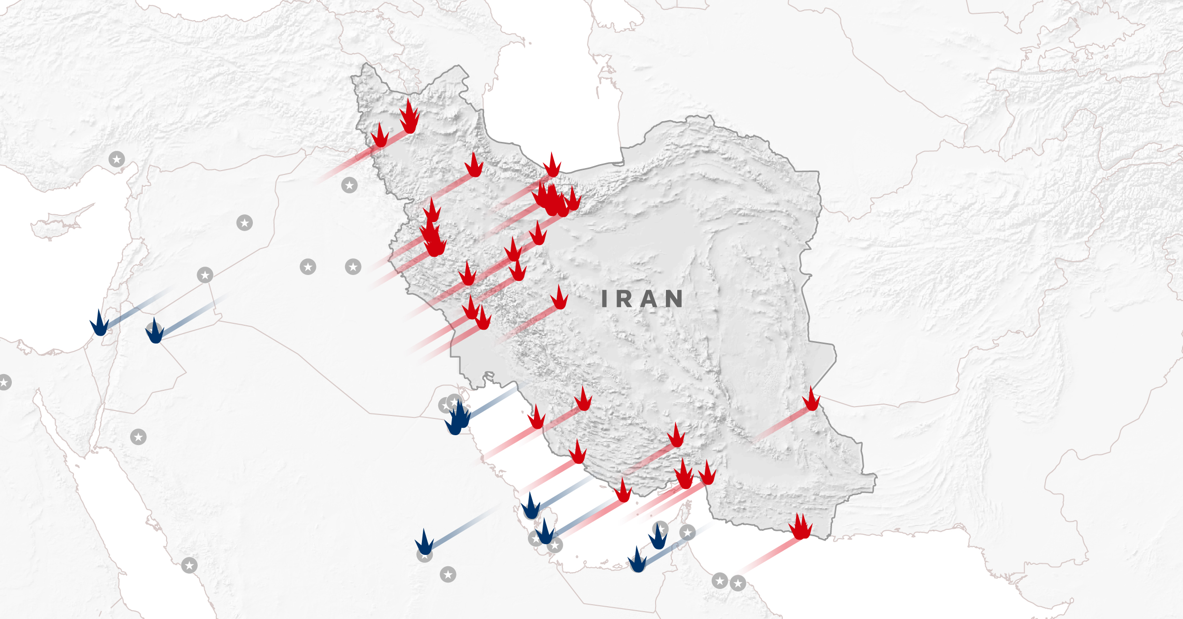Attacks on major oil, gas sites in the Middle East