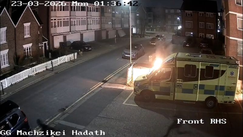 Jewish volunteer ambulances set on fire outside London synagogue in anti-Semitic attack
