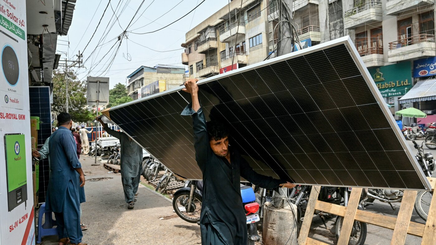 Solar and EVs help countries weather energy crisis with Iran war : NPR