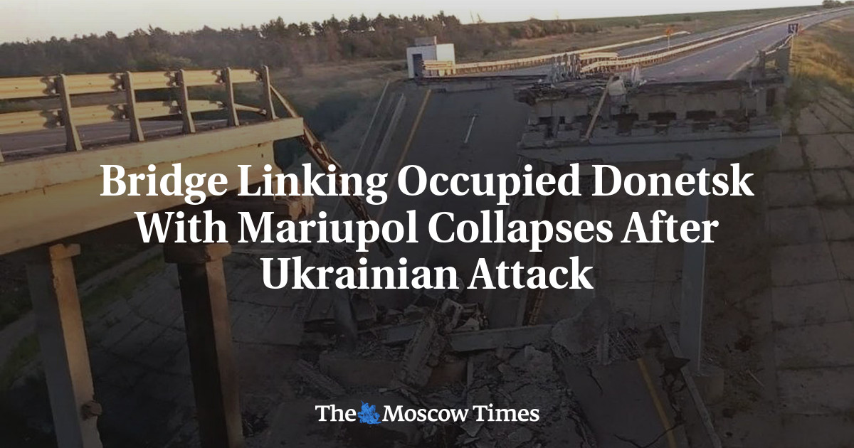 Bridge Linking Occupied Donetsk With Mariupol Collapses After Ukrainian Attack